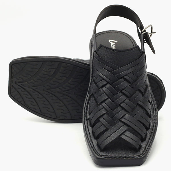 Boys Peshawari Sandal - Black, Boys Sandals, Chase Value, Chase Value