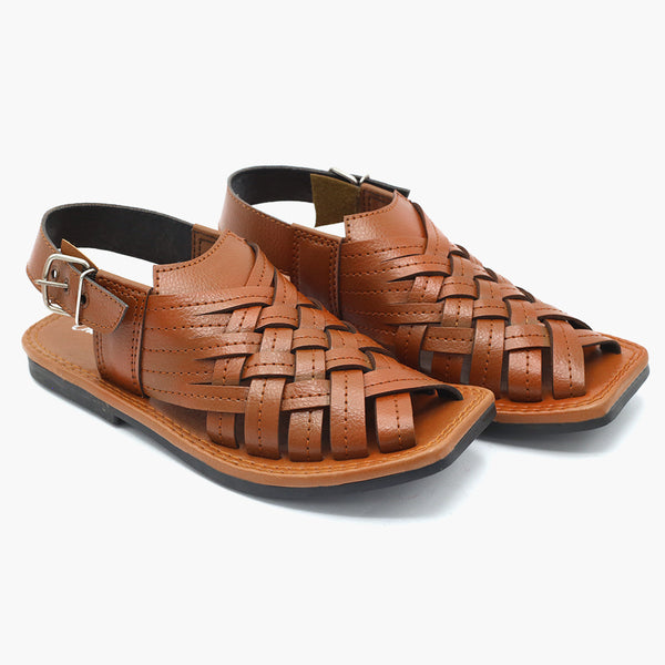 Boys Peshawari Sandal - Mustard, Boys Sandals, Chase Value, Chase Value