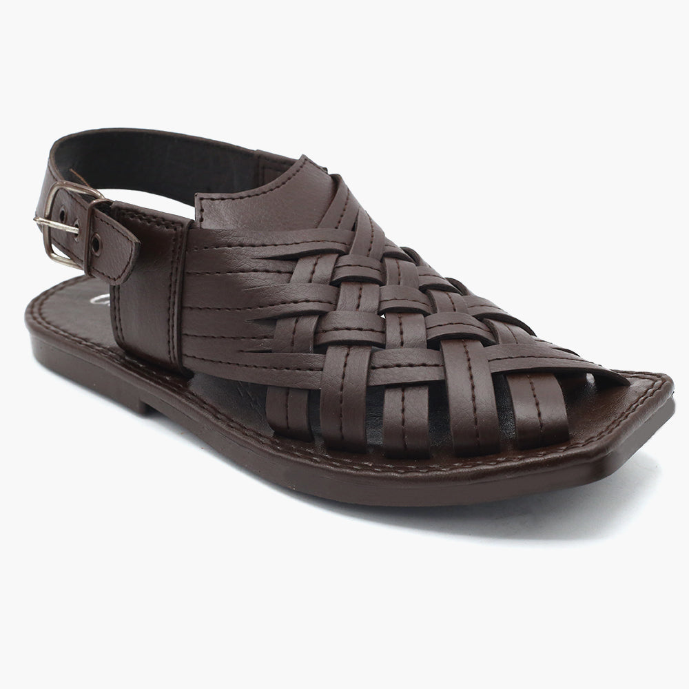 Boys Peshawari Sandal - Brown, Boys Sandals, Chase Value, Chase Value