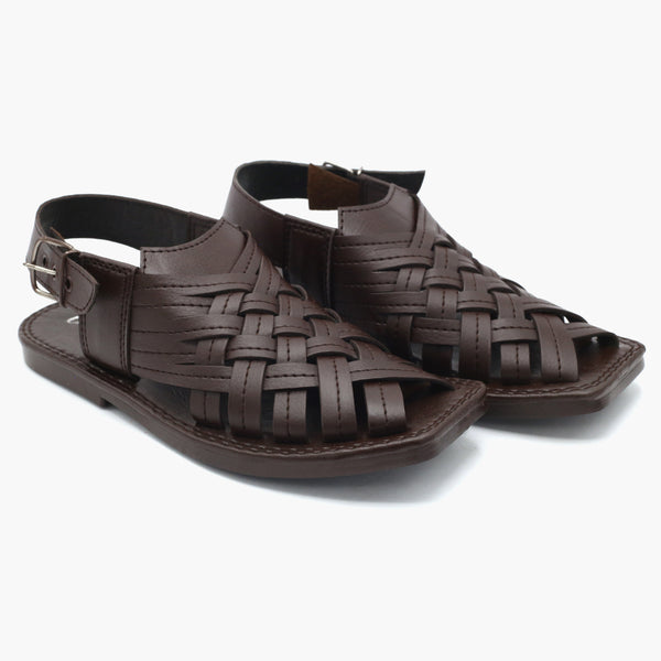 Boys Peshawari Sandal - Brown, Boys Sandals, Chase Value, Chase Value