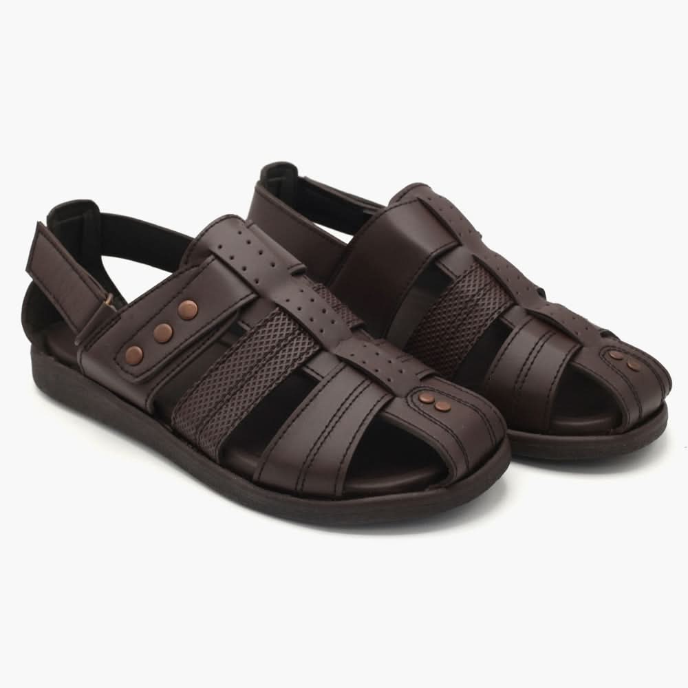Men's Roman Sandal - Brown, Men's Sandals, Chase Value, Chase Value