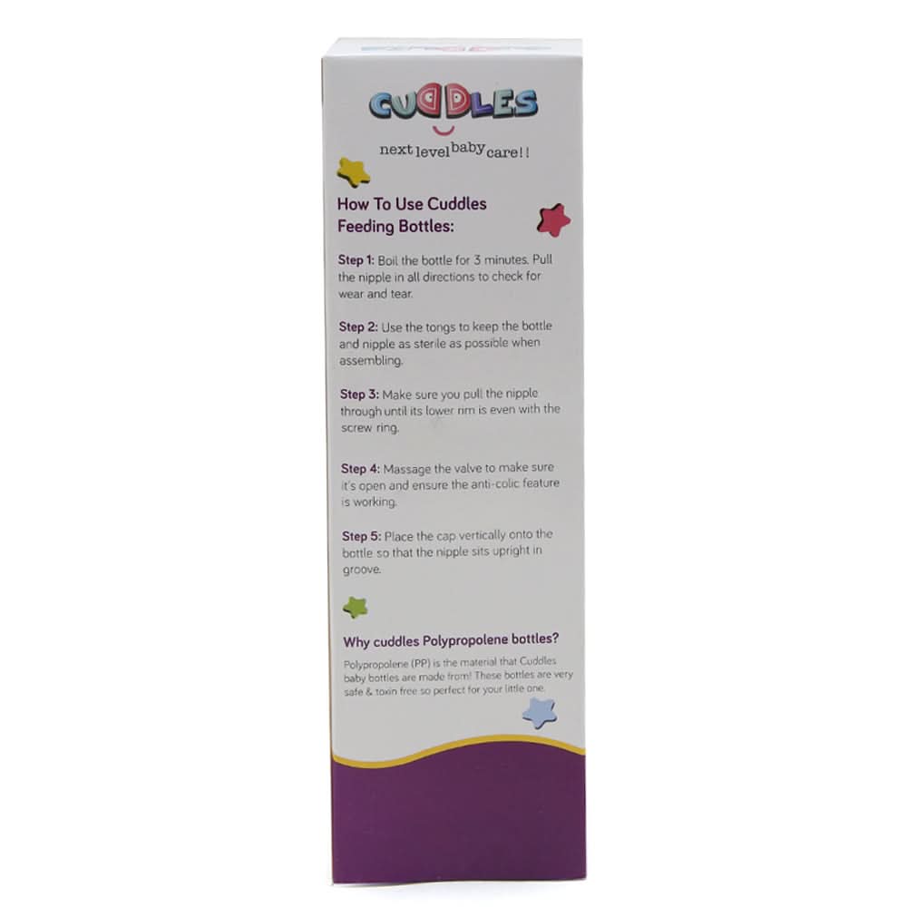 Cuddles Feeder Bottle 250ml - Pink, Feeding Supplies, Cuddles, Chase Value