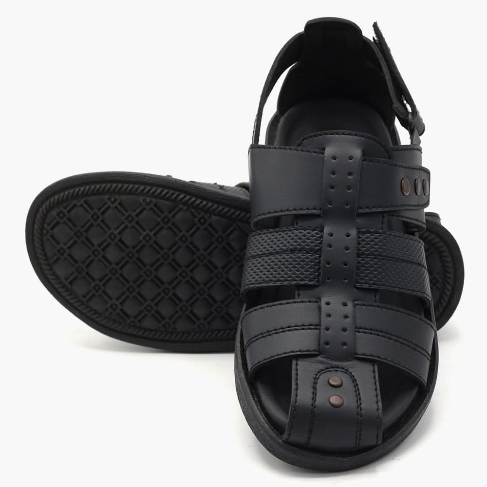 Men's Roman Sandal - Black, Men's Sandals, Chase Value, Chase Value