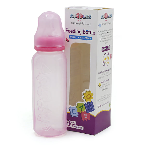 Cuddles Feeder Bottle 250ml - Pink