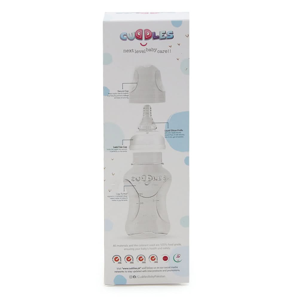 Cuddles basic Feeder Bottle 250ml - Blue, Feeding Supplies, Cuddles, Chase Value