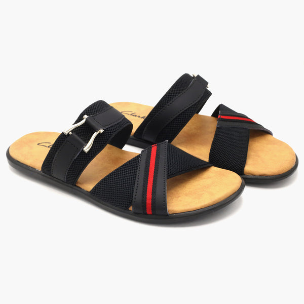 Men's Slipper - Black, Men's Slippers, Chase Value, Chase Value