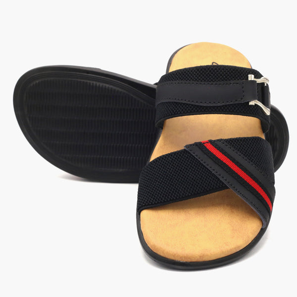 Men's Slipper - Black, Men's Slippers, Chase Value, Chase Value
