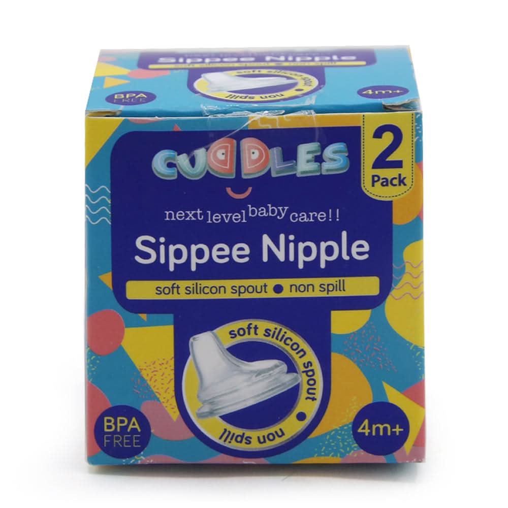 Cuddles Pack od 2 Sippee Nipple - White, Feeding Supplies, Cuddles, Chase Value