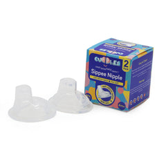Cuddles Pack od 2 Sippee Nipple - White