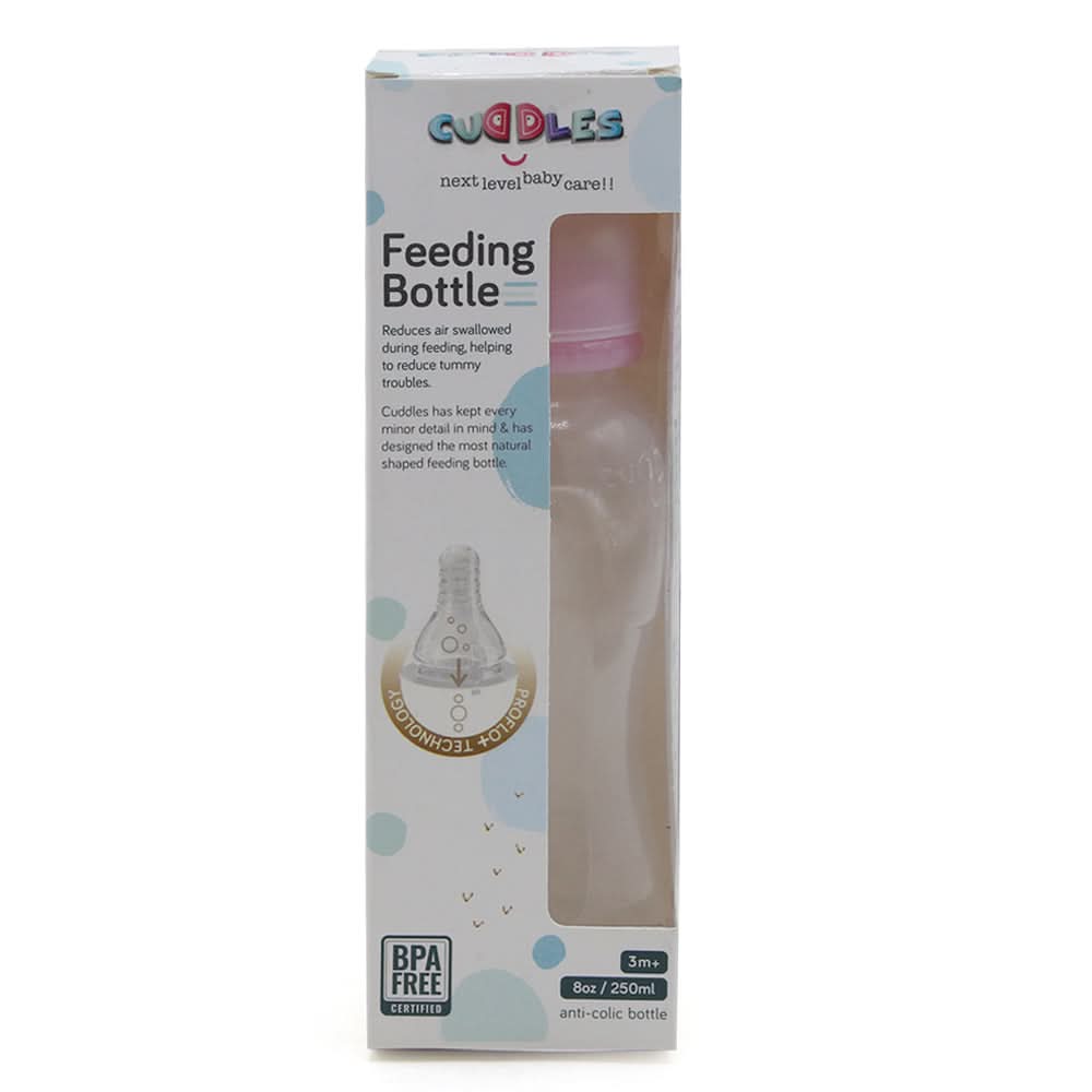 Cuddles basic Feeder Bottle 250ml - Pink, Feeding Supplies, Cuddles, Chase Value