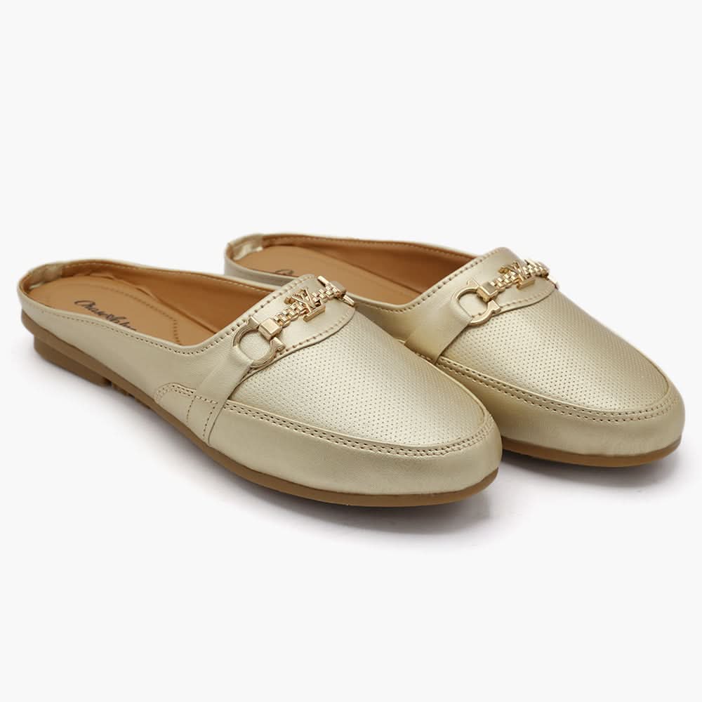 Women's Loafer - Golden, Women Pumps, Chase Value, Chase Value