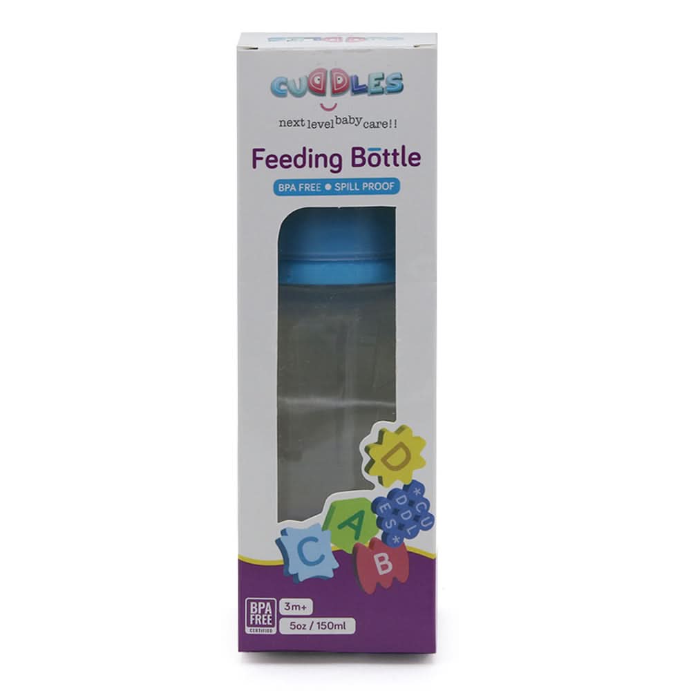 Cuddles Feeder Bottle 150ml - Blue, Feeding Supplies, Cuddles, Chase Value