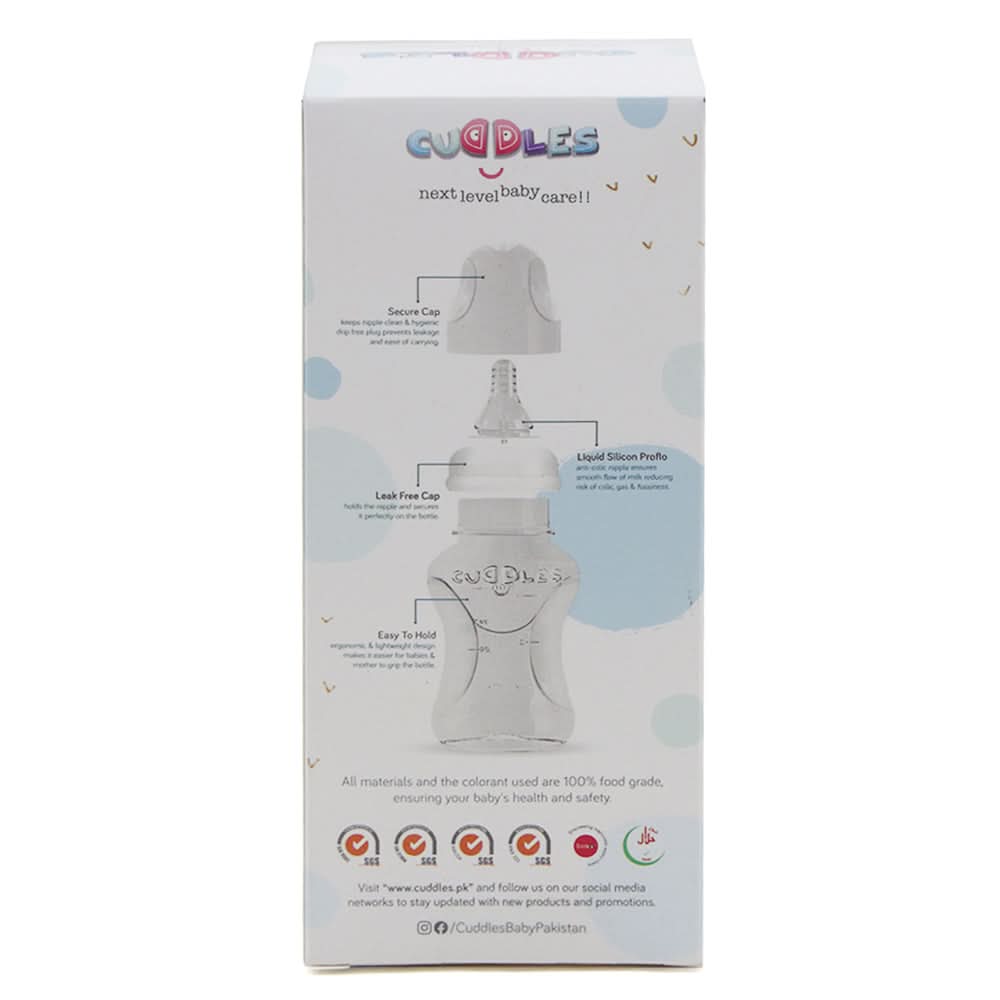 Cuddles Feeder Bottle 125ml - Blue, Feeding Supplies, Cuddles, Chase Value