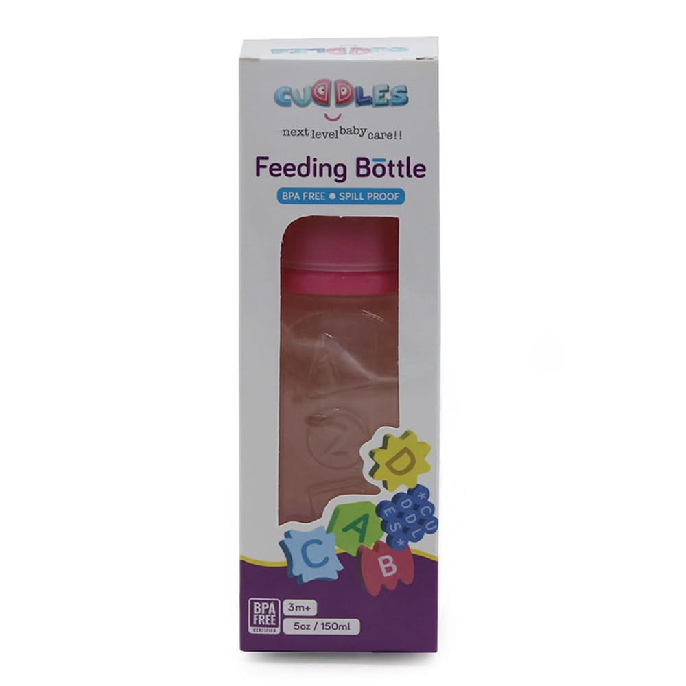 Cuddles Feeder Bottle 150ml - Pink, Feeding Supplies, Cuddles, Chase Value