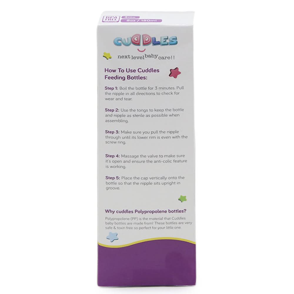 Cuddles Feeder Bottle 150ml - Pink, Feeding Supplies, Cuddles, Chase Value