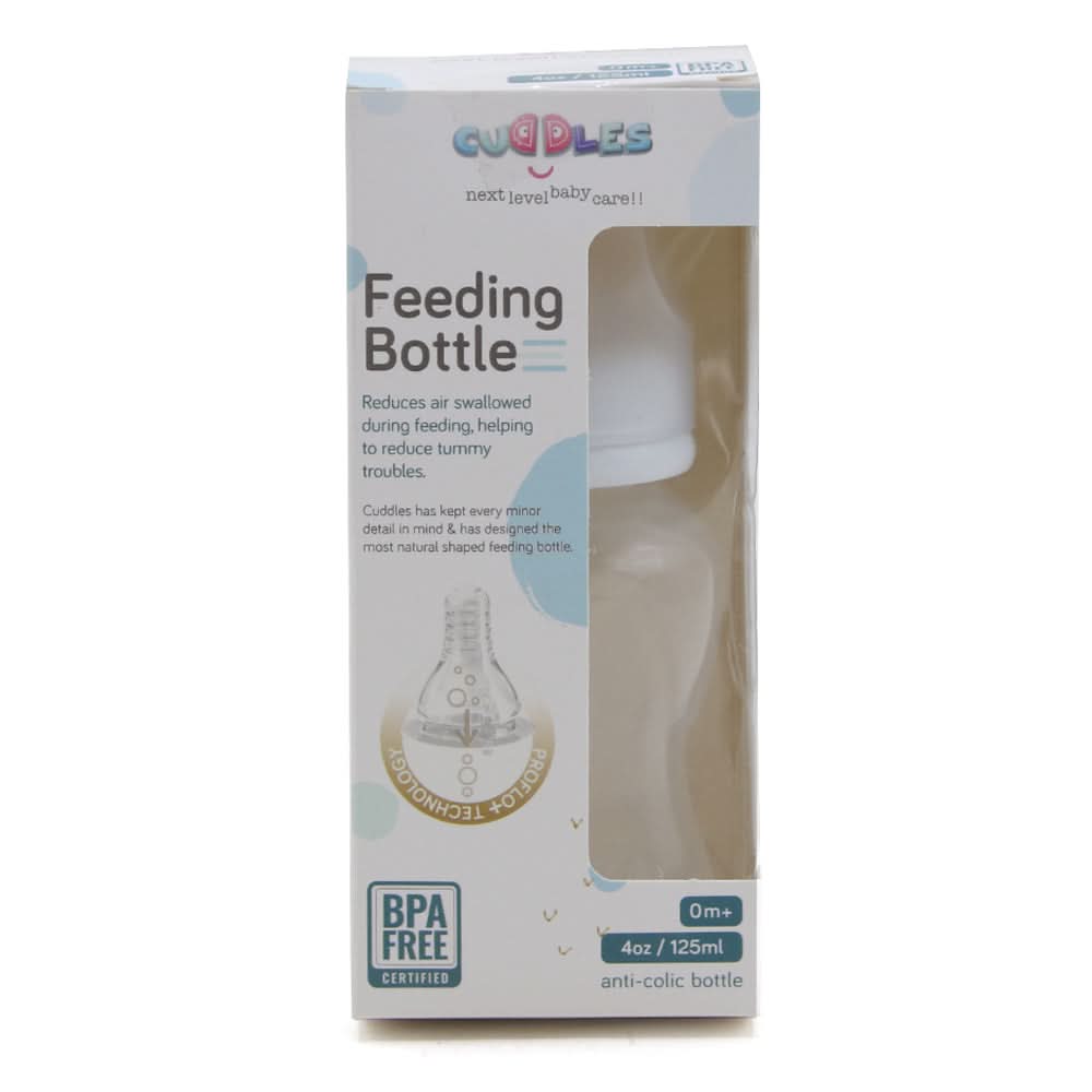 Cuddles Feeder Bottle 125ml - White, Feeding Supplies, Cuddles, Chase Value