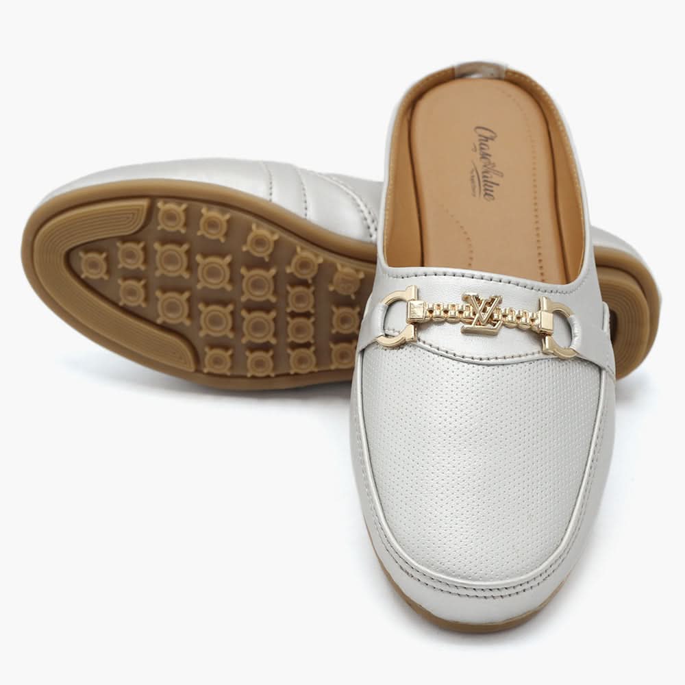 Women's Loafer - Silver, Women Pumps, Chase Value, Chase Value