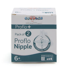 Cuddles Proflo Nipple Pack of 2 - White