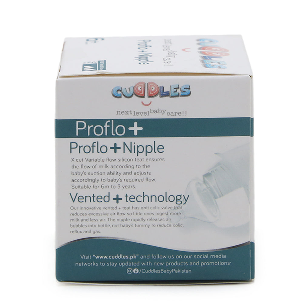 Cuddles Proflo Nipple Pack of 2 - White, Feeding Supplies, Cuddles, Chase Value