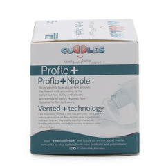 Cuddles Proflo Nipple Pack of 2 - White