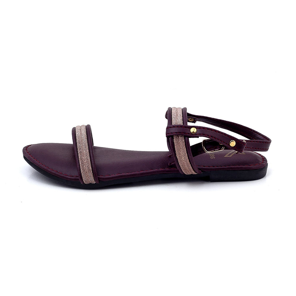 Women's Sandal - Maroon, Women Sandals, Chase Value, Chase Value