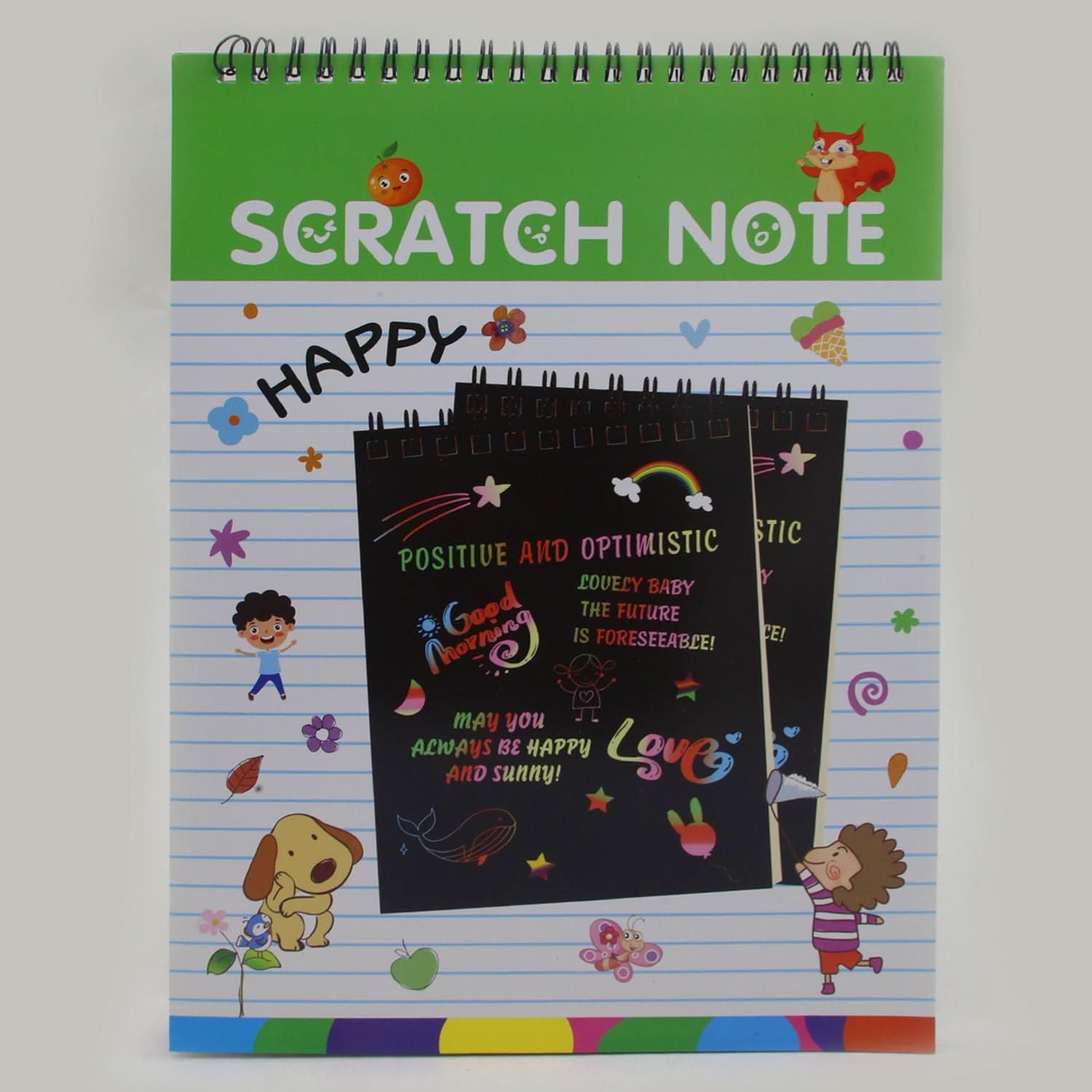Scratch Book Medium - Pink, Coloring Books, Chase Value, Chase Value