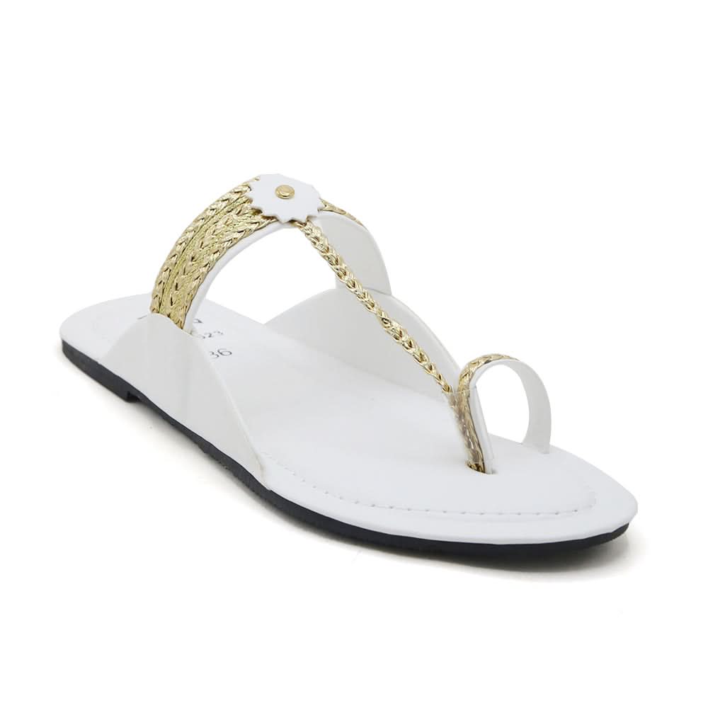 Women's Slipper - White, Women Slippers, Chase Value, Chase Value