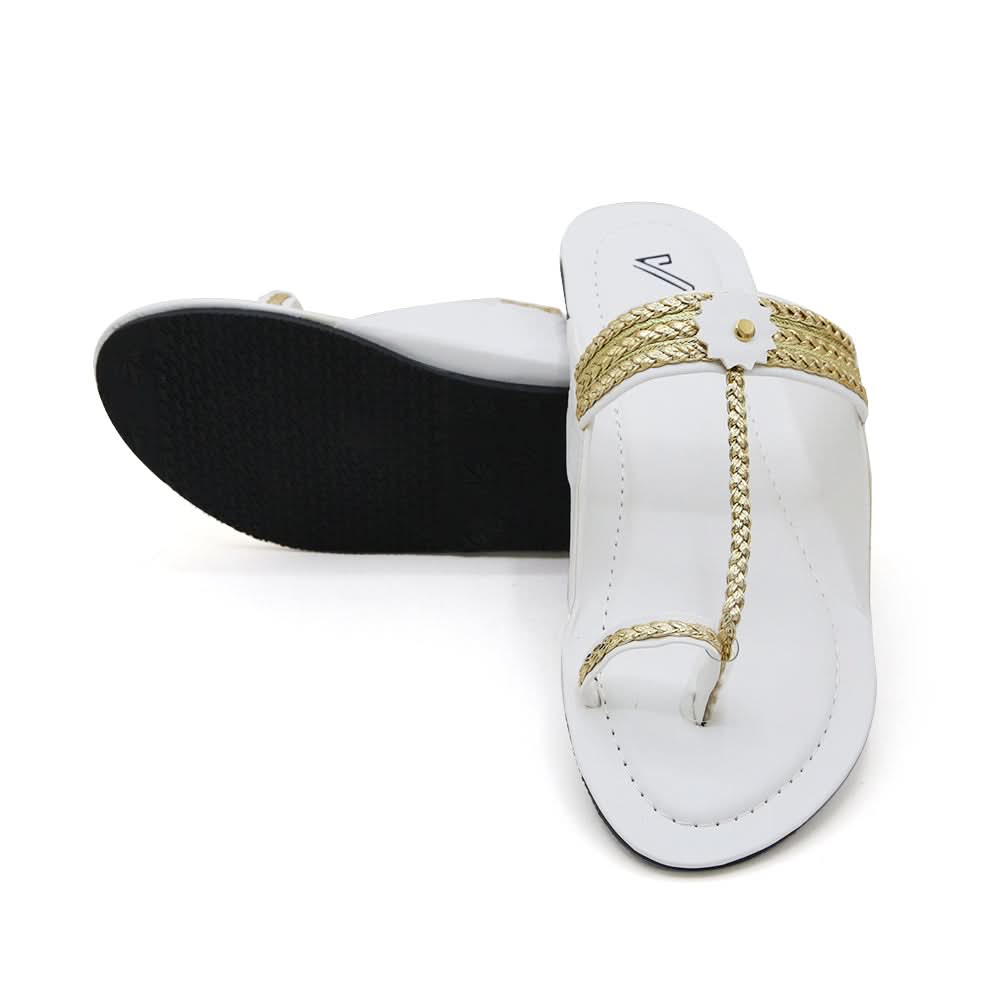 Women's Slipper - White, Women Slippers, Chase Value, Chase Value