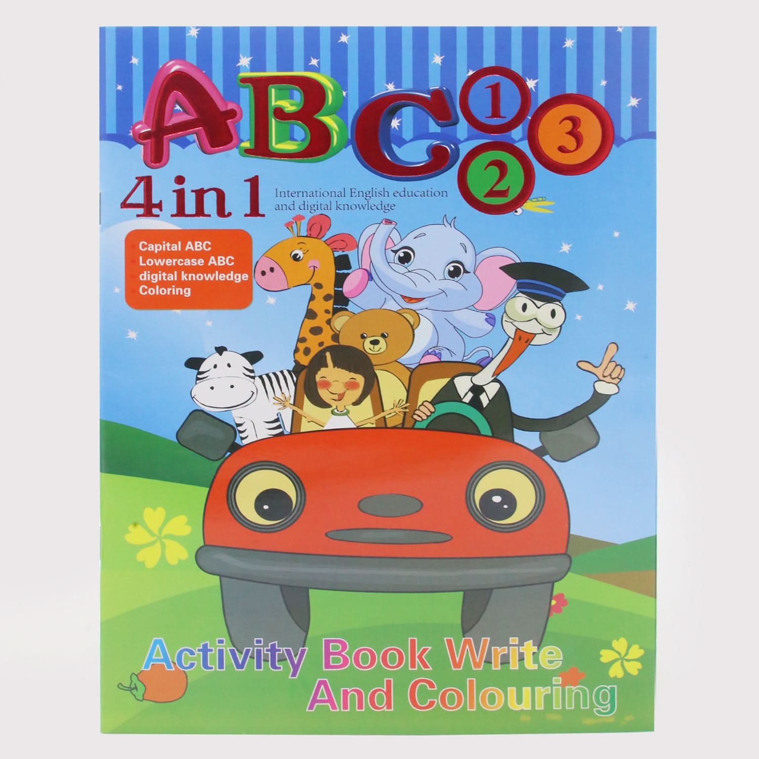 Activity Book Writing & Coloring 4 In 1 - Multi Color, Coloring Books, Chase Value, Chase Value