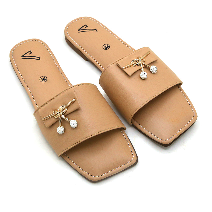 Women's Slipper - Camel