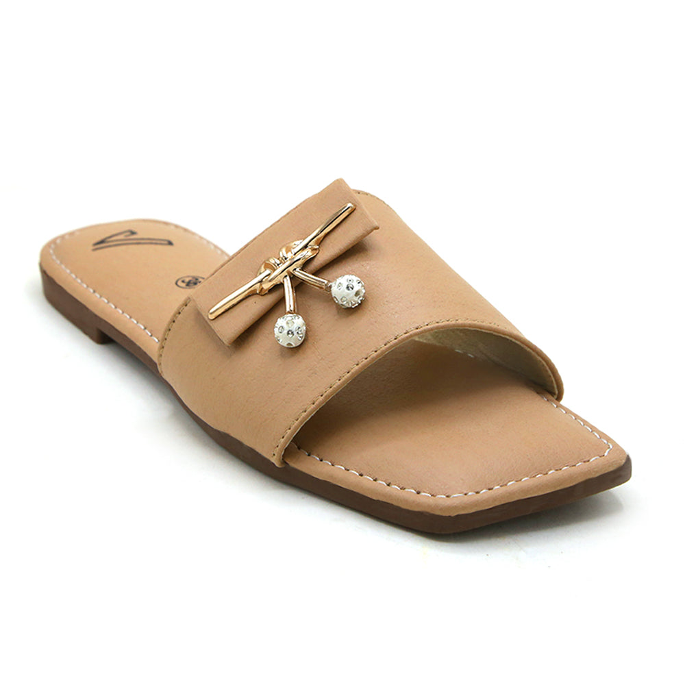 Women's Slipper - Camel, Women Slippers, Chase Value, Chase Value