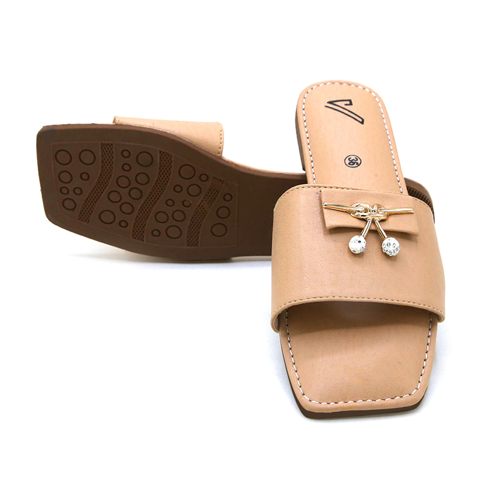 Women's Slipper - Camel, Women Slippers, Chase Value, Chase Value