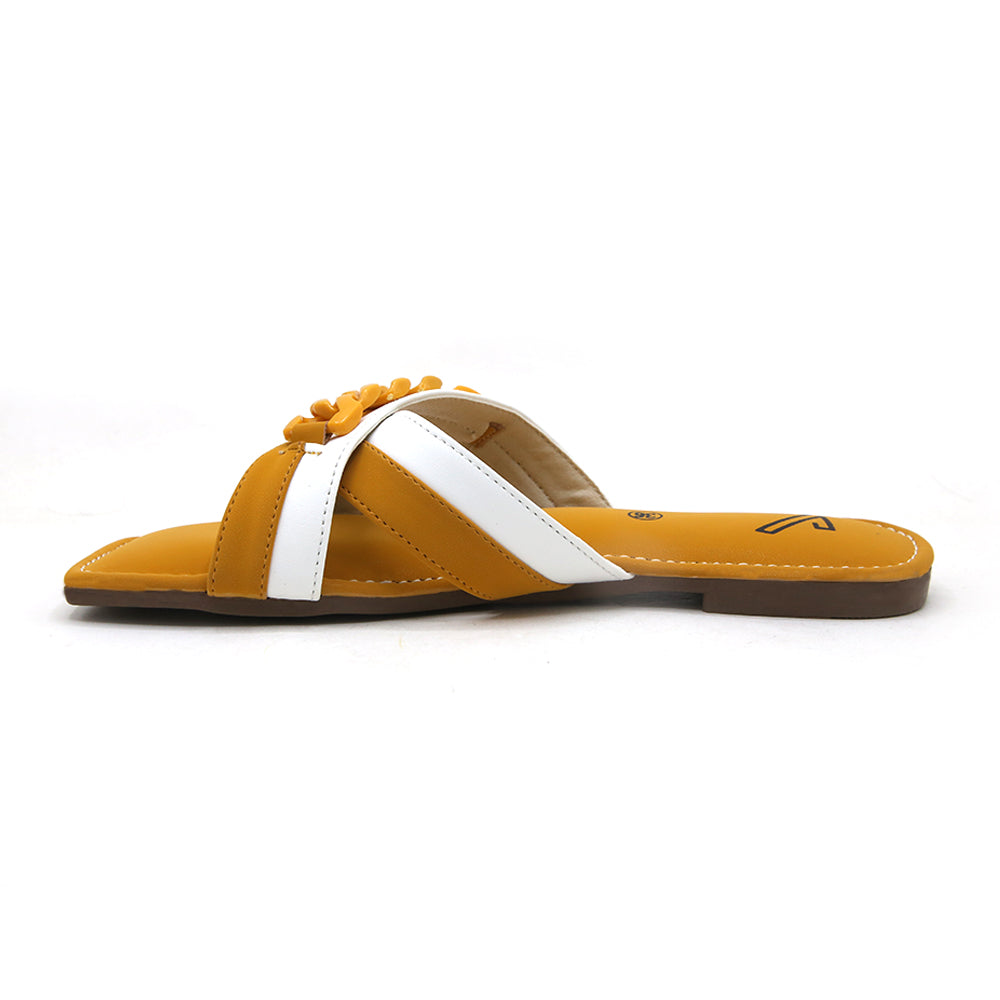 Women's Slipper - Yellow, Women Slippers, Chase Value, Chase Value