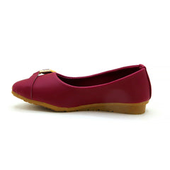 Girls Pumps - Maroon