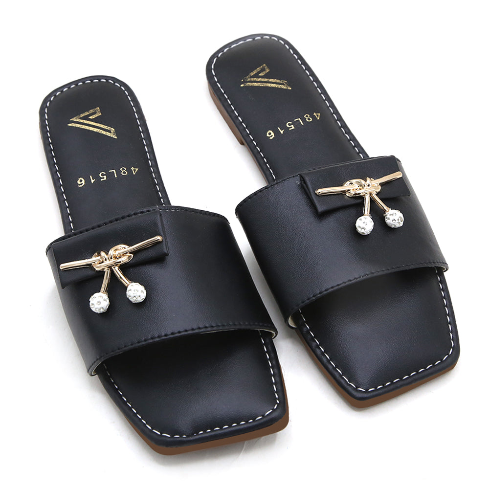 Women's Slipper - Black, Women Slippers, Chase Value, Chase Value