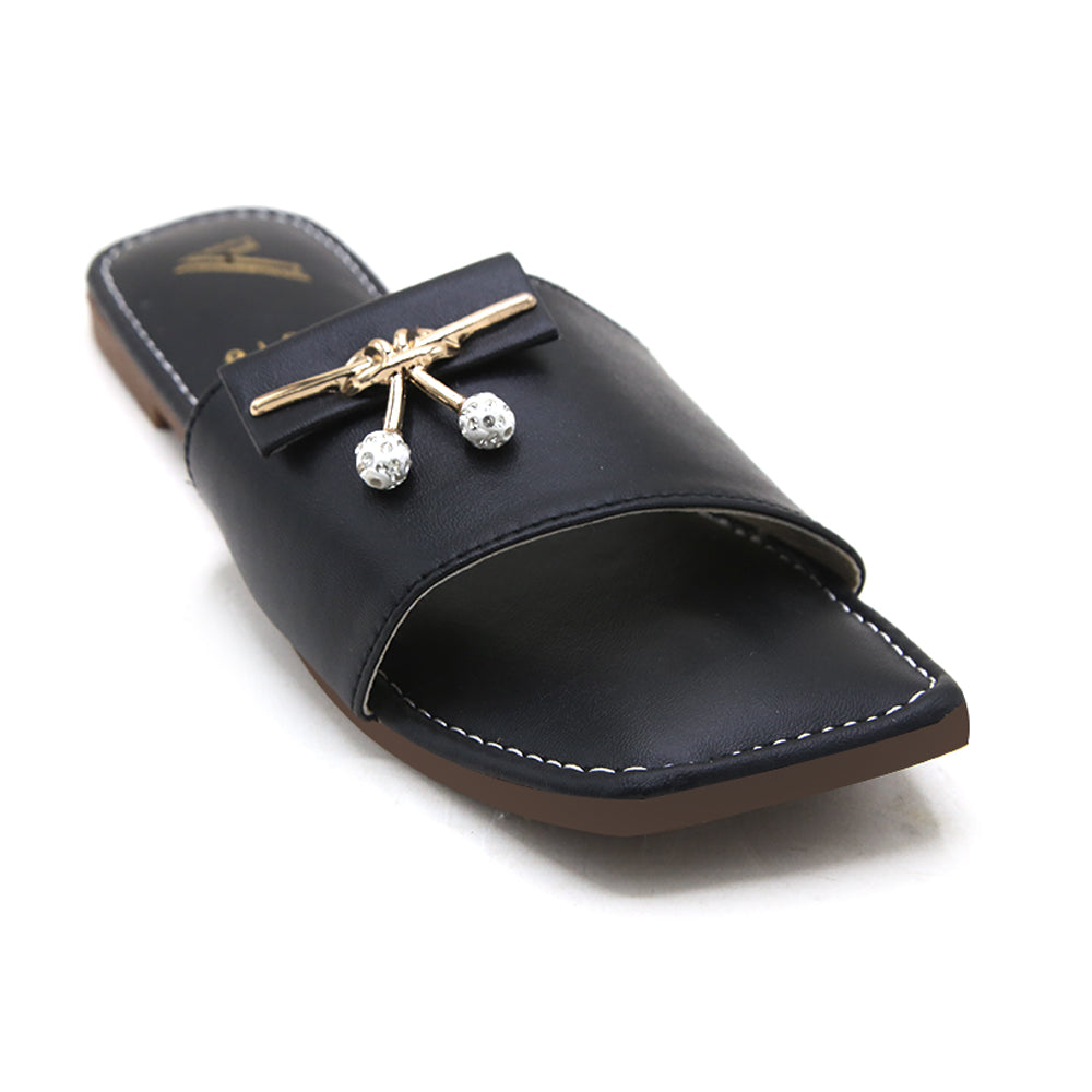 Women's Slipper - Black, Women Slippers, Chase Value, Chase Value