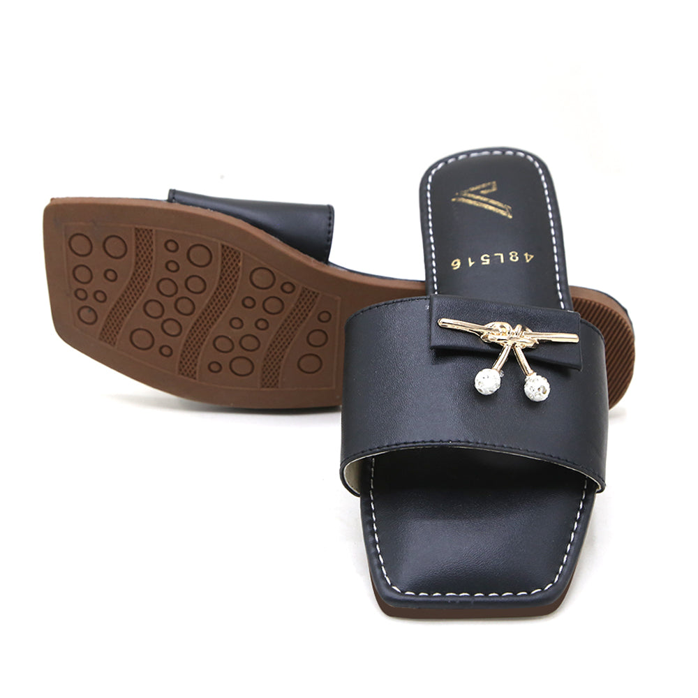 Women's Slipper - Black, Women Slippers, Chase Value, Chase Value