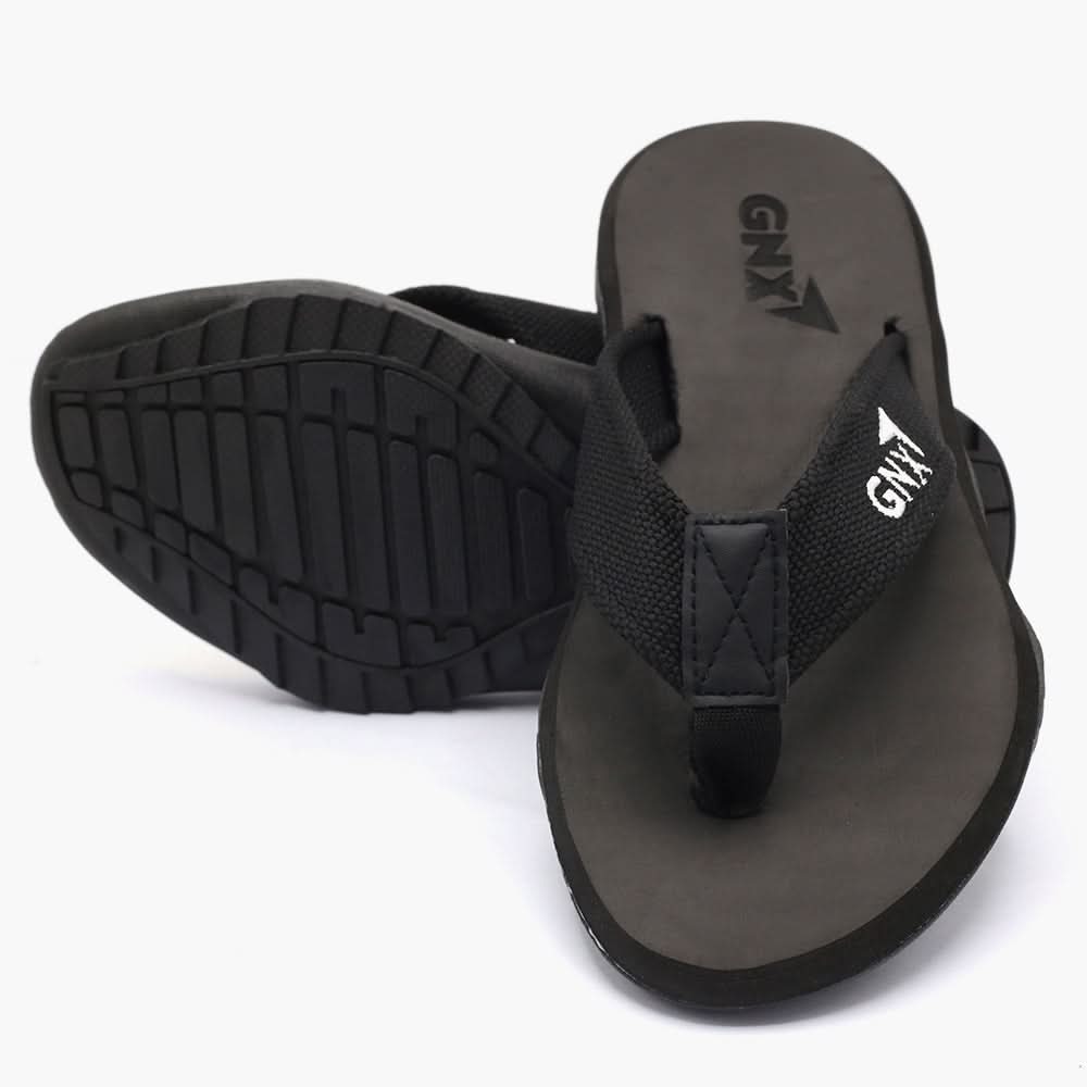Men's Slipper - Black, Men's Slippers, Chase Value, Chase Value