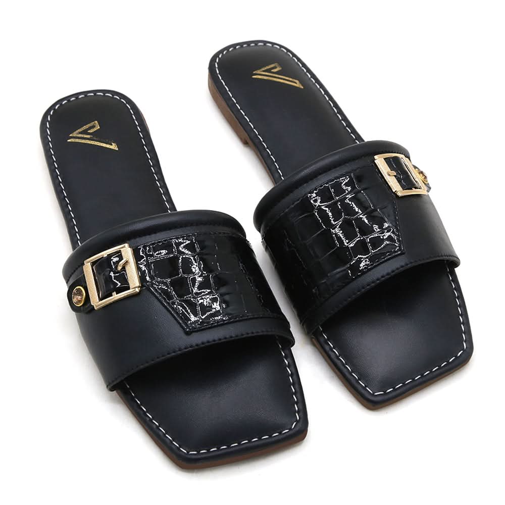 Women's Slipper - Black, Women Slippers, Chase Value, Chase Value