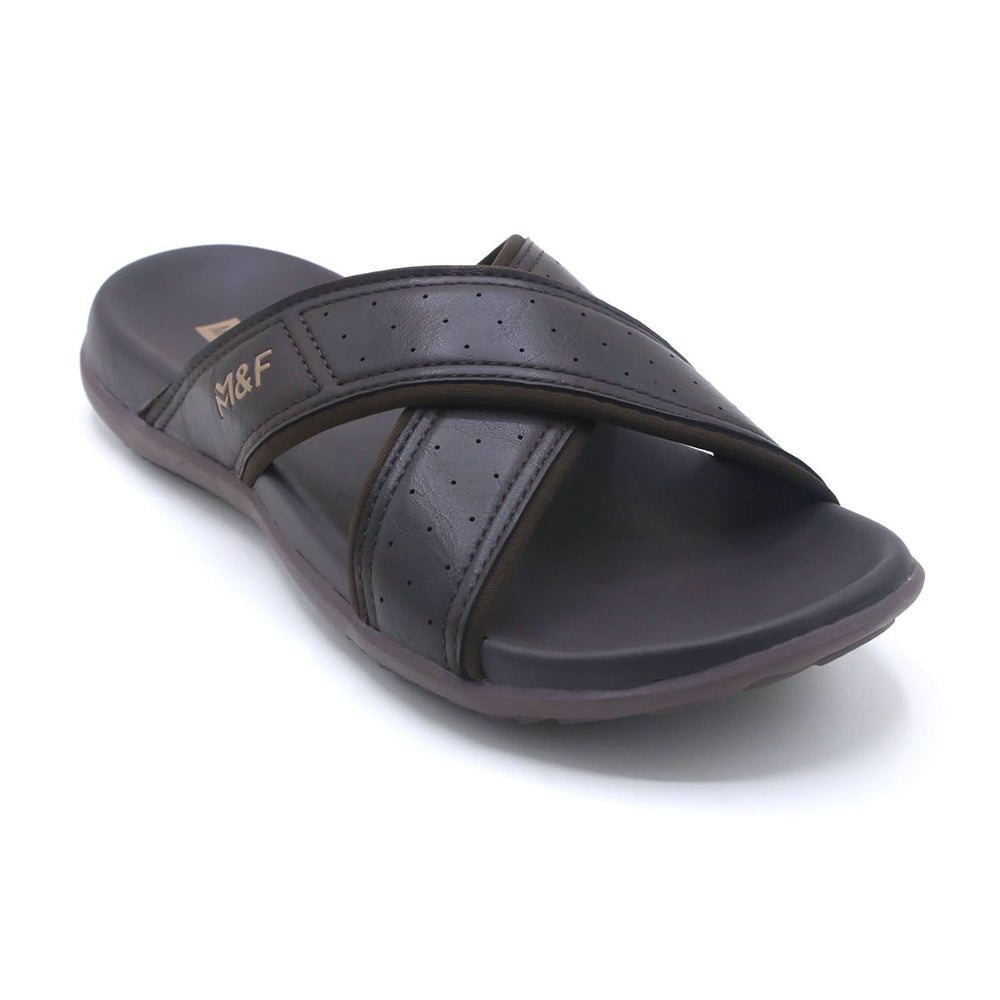Mark Fairwale Open-Toe Slipper 21107 -  Brown, Men's Slippers, Chase Value, Chase Value
