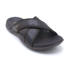 Men's Slipper  -  Brown