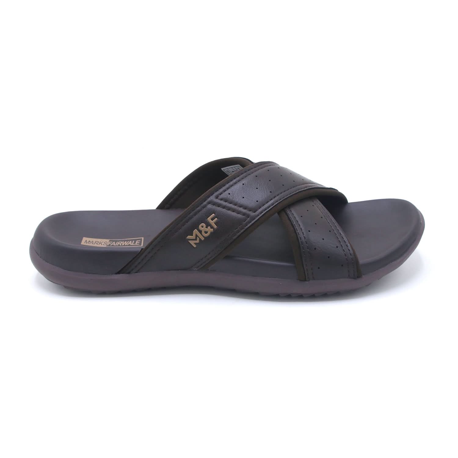 Mark Fairwale Open-Toe Slipper 21107 -  Brown, Men's Slippers, Chase Value, Chase Value