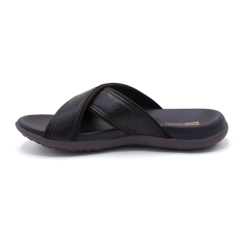 Mark Fairwale Open-Toe Slipper 21107 -  Brown, Men's Slippers, Chase Value, Chase Value
