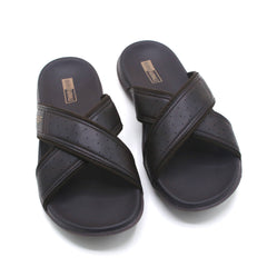 Men's Slipper  -  Brown