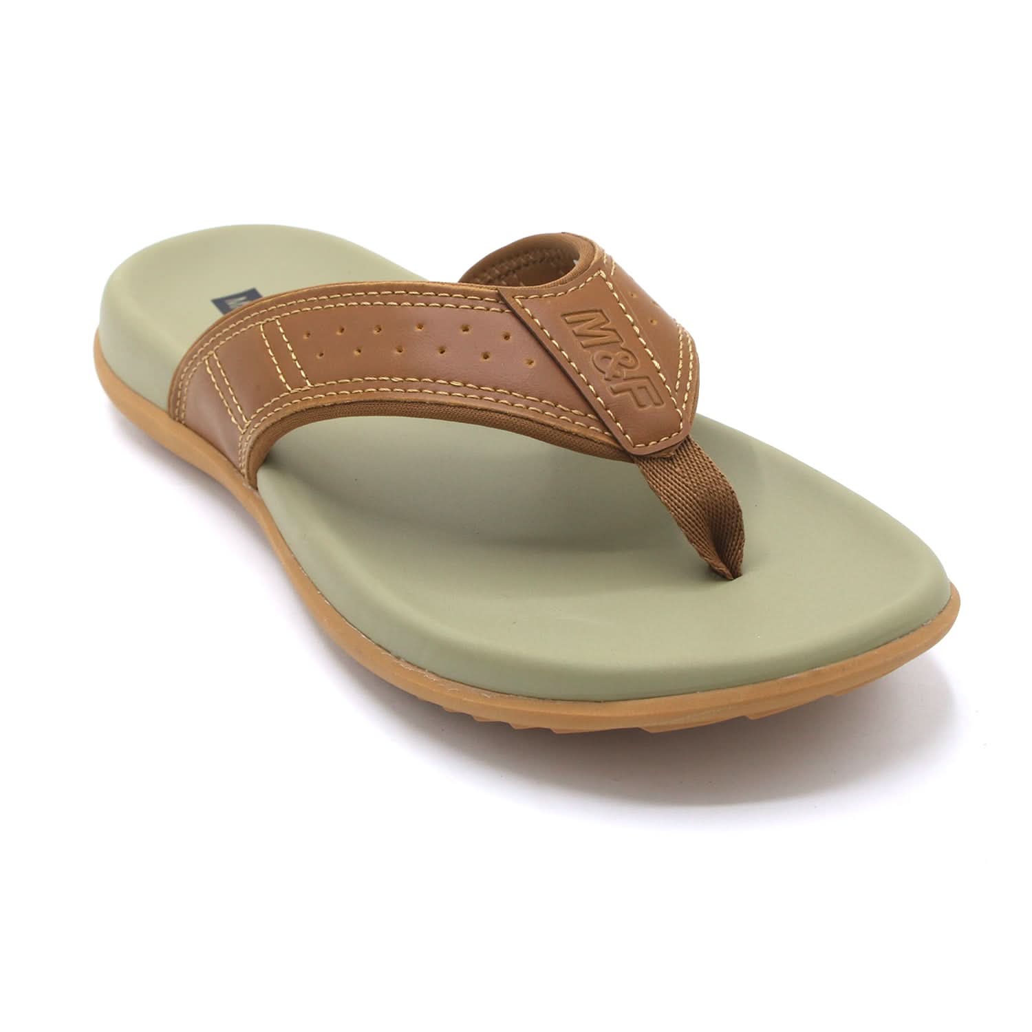 Mark Fairwale Open-Toe Flip Flop 21103 -  Mustard, Men's Slippers, Chase Value, Chase Value