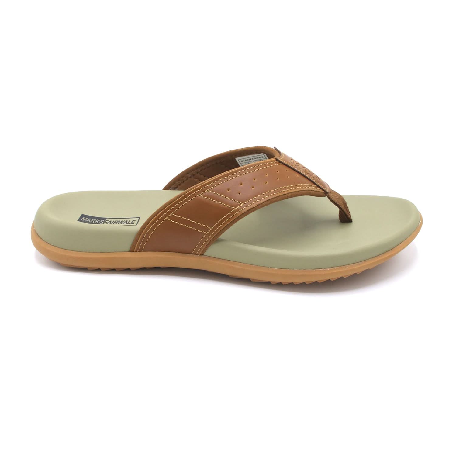 Mark Fairwale Open-Toe Flip Flop 21103 -  Mustard, Men's Slippers, Chase Value, Chase Value