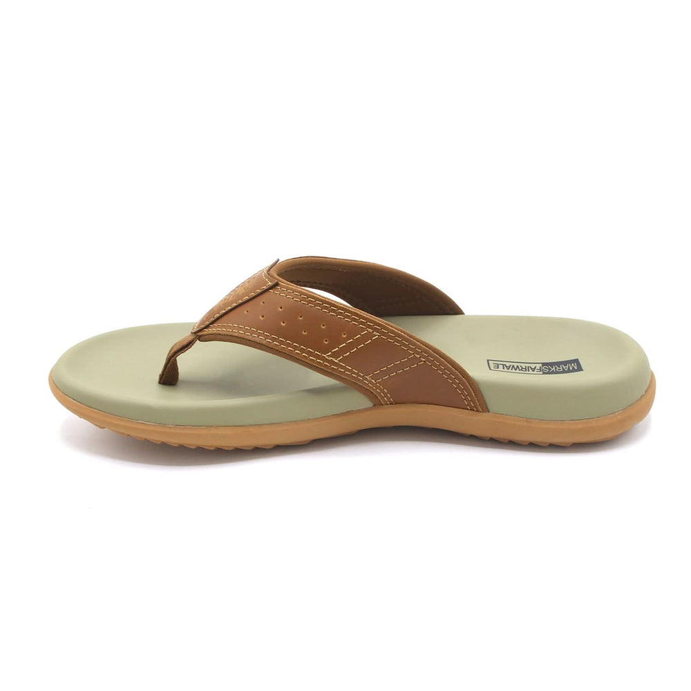Mark Fairwale Open-Toe Flip Flop 21103 -  Mustard, Men's Slippers, Chase Value, Chase Value