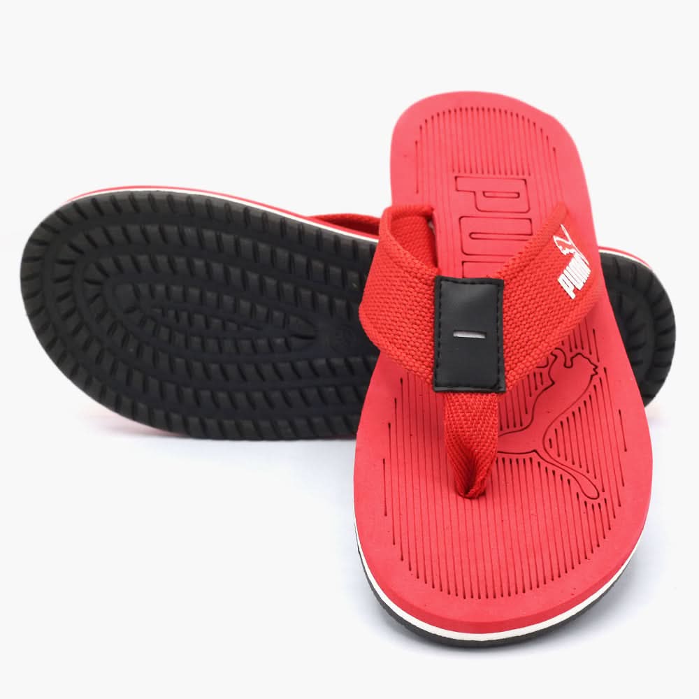 Men's Slipper - Red, Men's Slippers, Chase Value, Chase Value