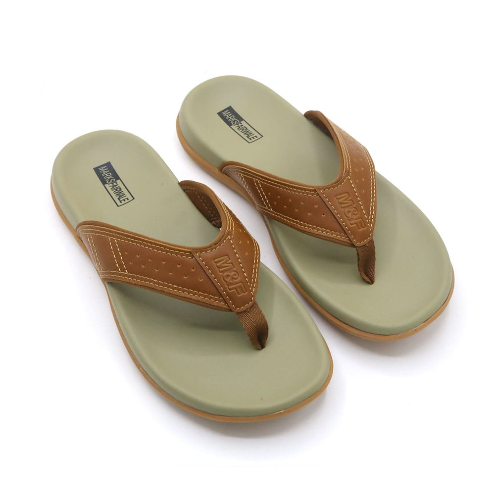 Mark Fairwale Open-Toe Flip Flop 21103 -  Mustard, Men's Slippers, Chase Value, Chase Value