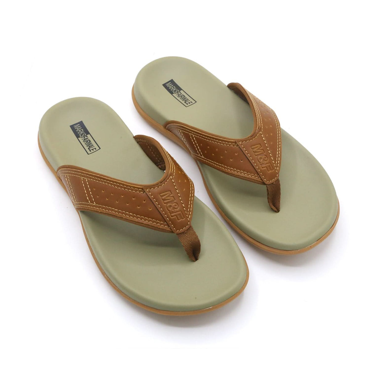 Mark Fairwale Open-Toe Flip Flop 21103 -  Mustard, Men's Slippers, Chase Value, Chase Value